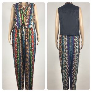 Vintage Vest and Pants Set